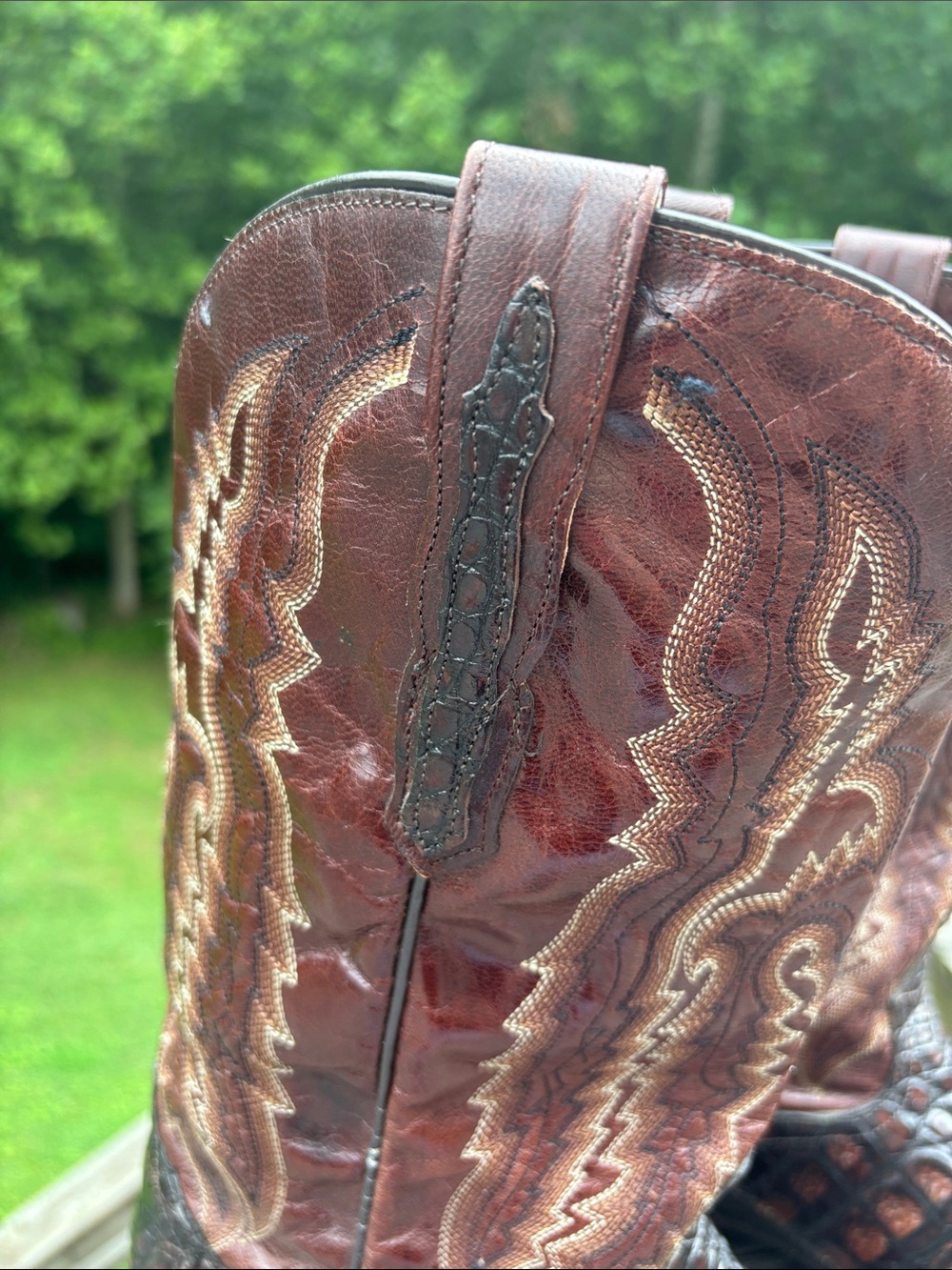 Dan Post Exotic Caiman boots bayou size 10.5 Cowboy western - Picture 7 of 17